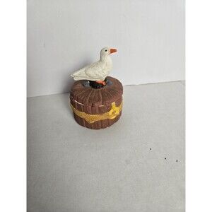 vintage Napcoware Harbor Seagull trinket box.